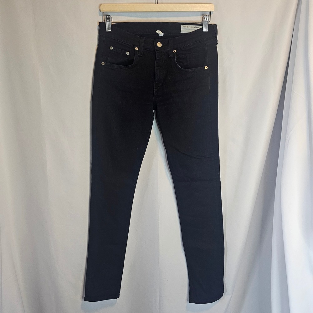 Rag & Bone Womens Skinny Jeans Size 27 Coal‎ Wash Denim